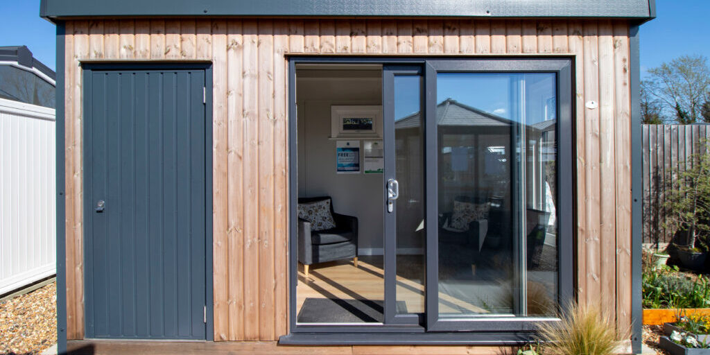 Garden office, extra space.